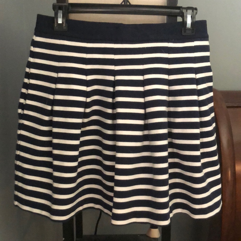 GAP flared striped skirt.